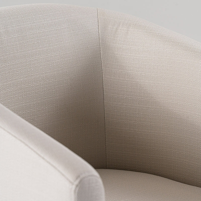 Yukon - Modern Off White Fabric & Brushed Brass Counter Chair — view 4