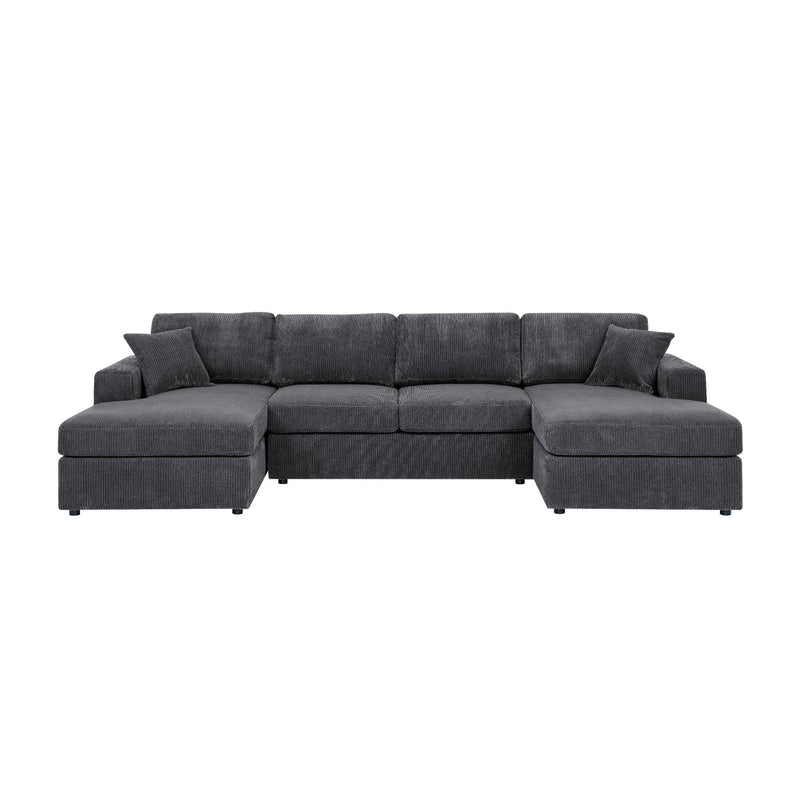 3 Piece Double Chaise Sectional Sofa - R&R Furniture Gallery (Fountain Valley, CA)