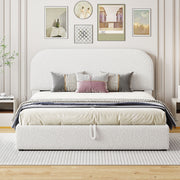 Upholstered Platform Bed With Hydraulic Storage System - R&R Furniture Gallery (Fountain Valley, CA)