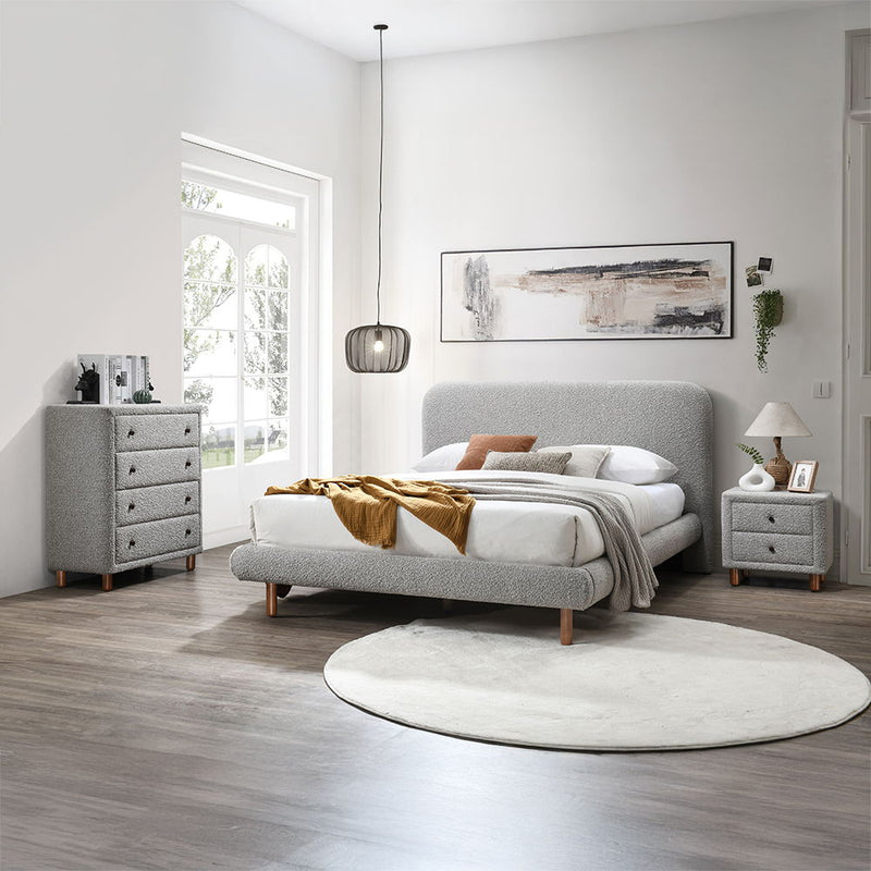 Cleo - Chest - Gray Boucle - R&R Furniture Gallery (Fountain Valley, CA)