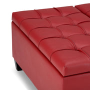 Harrison - Upholstered Coffee Table Storage Ottoman - R&R Furniture Gallery (Fountain Valley, CA)