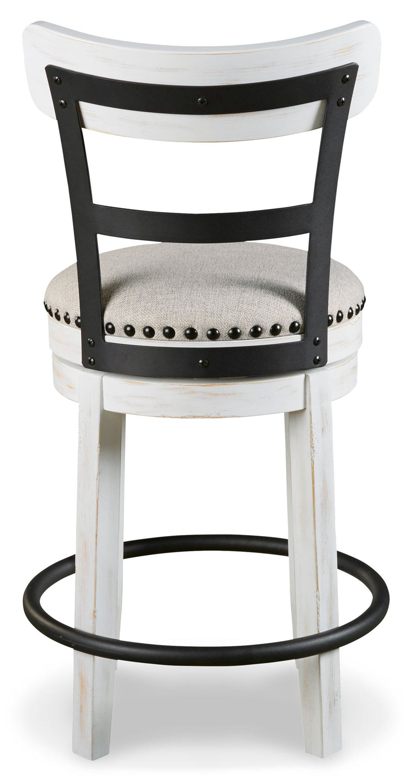 Valebeck - Full Back Swivel Stool - R&R Furniture Gallery (Fountain Valley, CA)