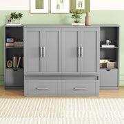 Murphy Bed With Shelves, Drawers And USB Ports - R&R Furniture Gallery (Fountain Valley, CA)