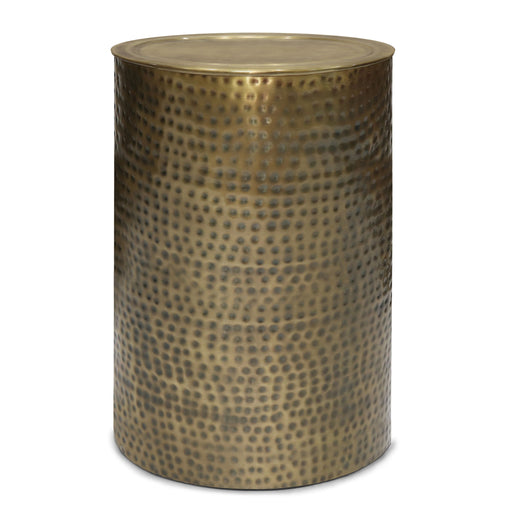 Corbin - Hammered Metal Side Table - R&R Furniture Gallery (Fountain Valley, CA)