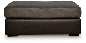 Castille Way - Oversized Accent Ottoman - Fossil - R&R Furniture Gallery (Fountain Valley, CA)