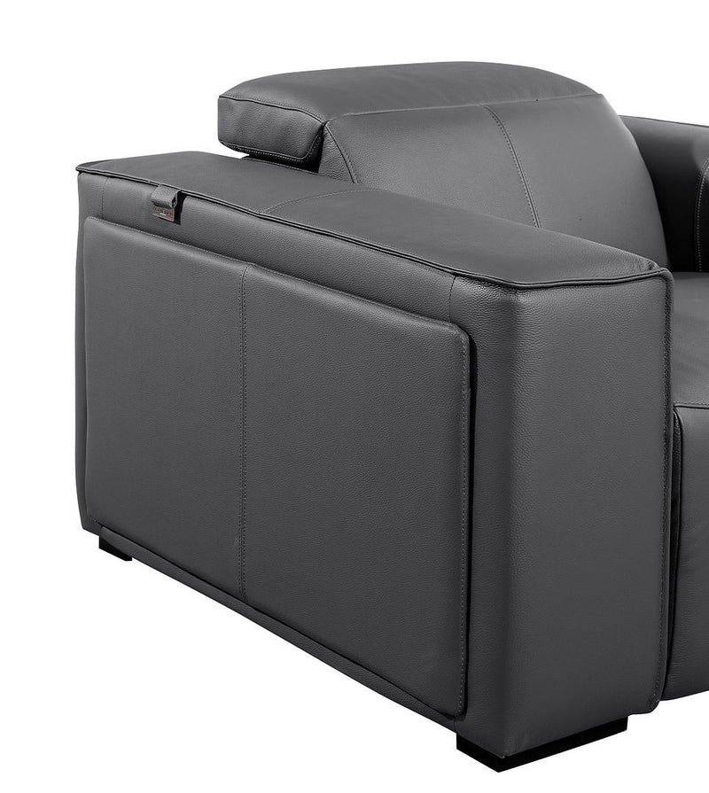 1224 - 3-Piece Modular Power Reclining Sofa In With 3 Power Recliners & Power Headrests