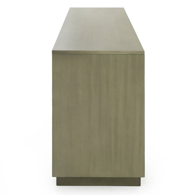 Nixa - Modern Wide Birch + Brushed Bronze Dresser — view 3