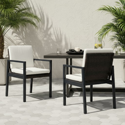 Cuba - Modern Outdoor Dining Chair Set of 2 — view 5