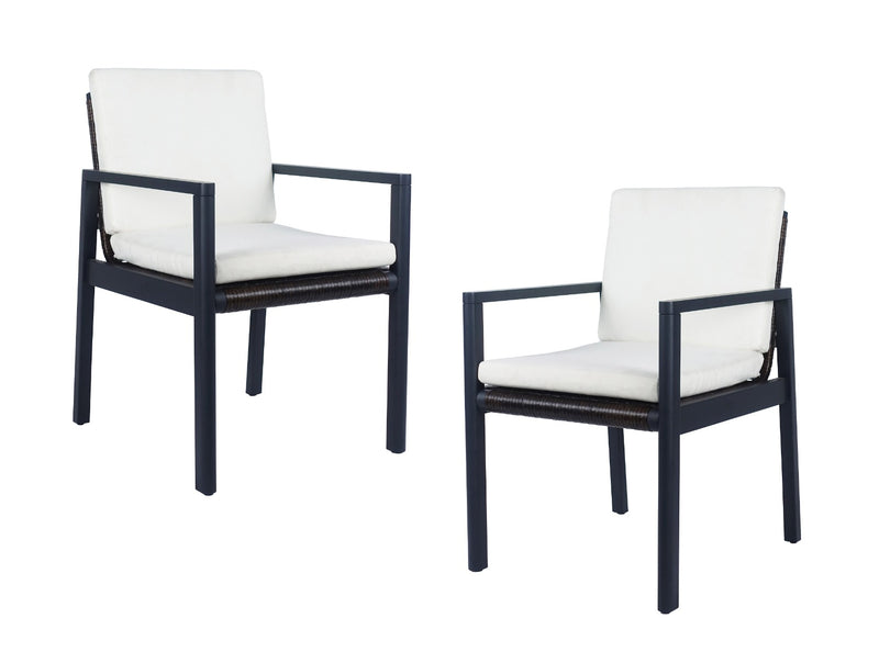Cuba - Modern Outdoor Dining Chair Set of 2 — view 4