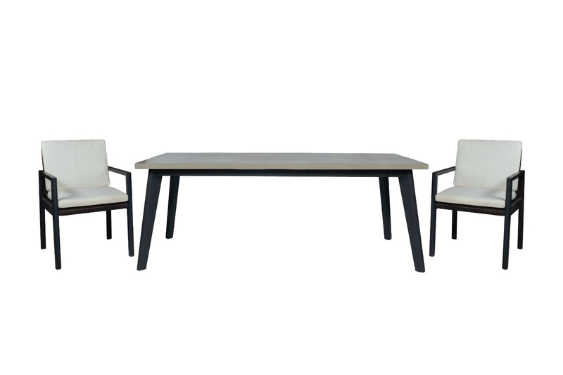 Cuba - Modern Outdoor Dining Chair Set of 2 — view 3