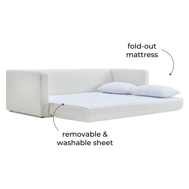 Ryan - Boucle Sofa Bed - R&R Furniture Gallery (Fountain Valley, CA)