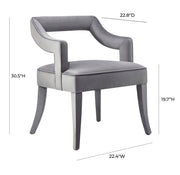 Tiffany - Velvet Chair - R&R Furniture Gallery (Fountain Valley, CA)