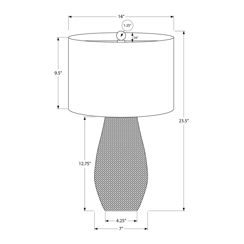 Contemporary gray resin table lamp by 8th Street with a sleek, modern design for stylish home lighting.