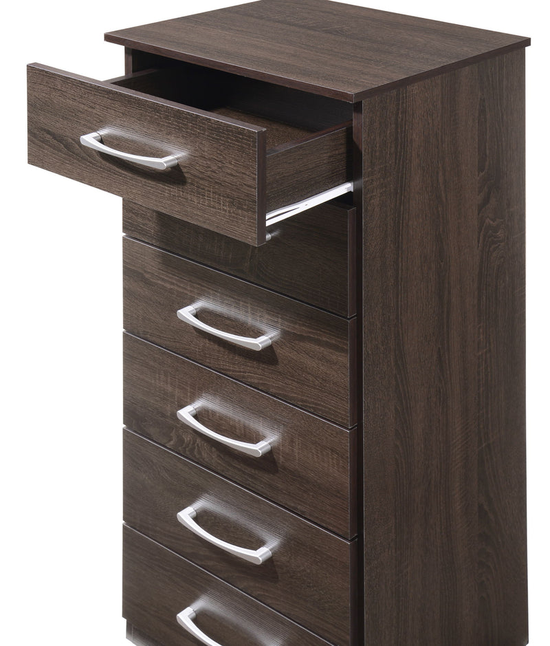 Glory Furniture Boston Lingerie Chest with multiple drawers and classic design, ideal for organizing lingerie and accessories.