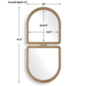 Jacques - Art Deco Mirror - Gold