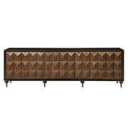 Diya - Console Cabinet - Forged Bronze & Espresso - R&R Furniture Gallery (Fountain Valley, CA)