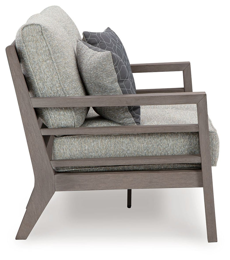Hillside Barn - Loveseat W/Cushion - Gray / Brown - R&R Furniture Gallery (Fountain Valley, CA)