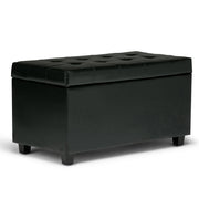 Cosmopolitan - Storage Ottoman - Midnight Black - R&R Furniture Gallery (Fountain Valley, CA)