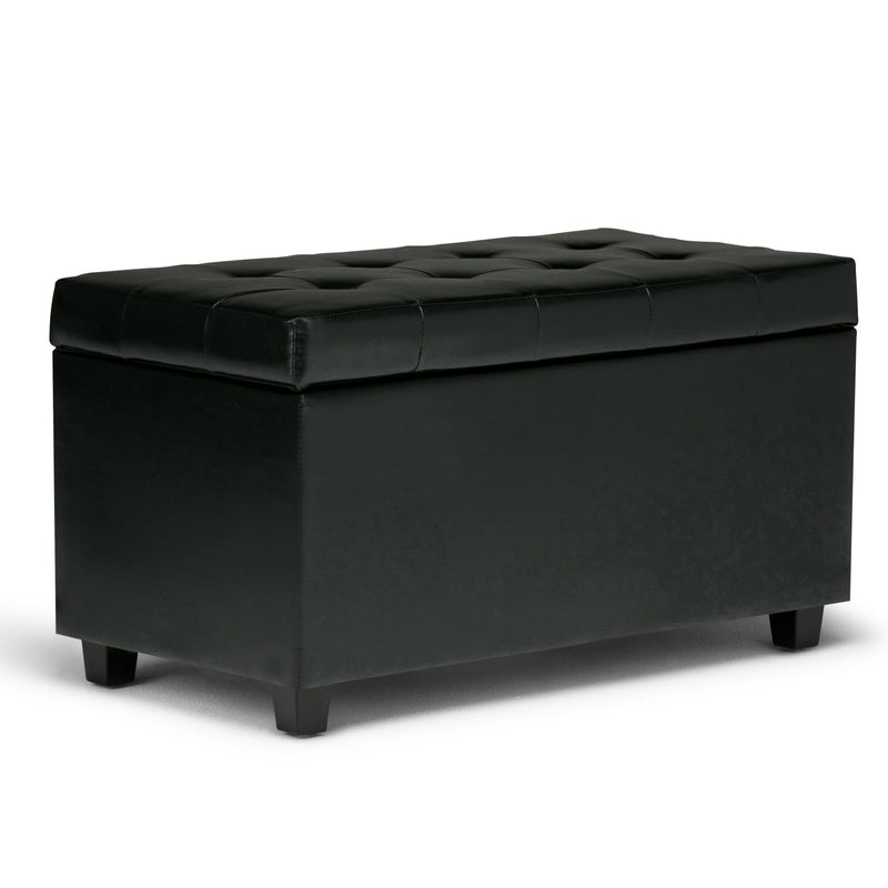 Cosmopolitan - Storage Ottoman - Midnight Black - R&R Furniture Gallery (Fountain Valley, CA)