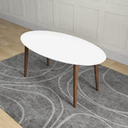 Ada - Mid-Century Modern Style Oval Dining Table - R&R Furniture Gallery (Fountain Valley, CA)