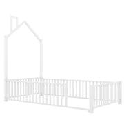 Metal House Platform Bed With Guardrail And Chimney - R&R Furniture Gallery (Fountain Valley, CA)