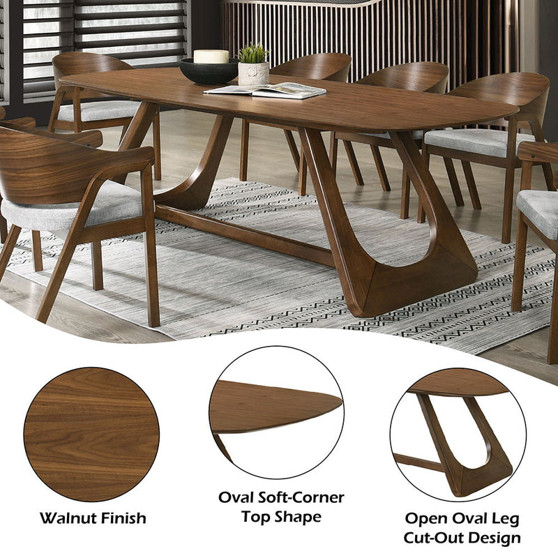 Hoyte - Dining Table - Walnut - R&R Furniture Gallery (Fountain Valley, CA)