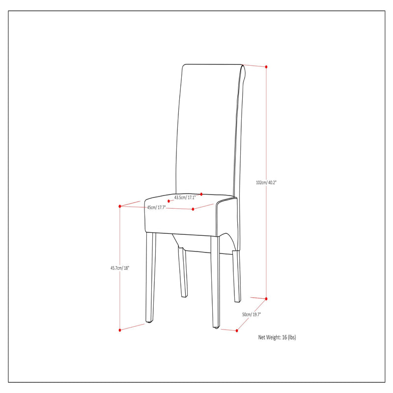 Avalon - Deluxe Parson, Dining Chair (Set of 2) - R&R Furniture Gallery (Fountain Valley, CA)