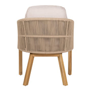 Grotta - Outdoor Dining Arm Chair (Set of 2) - Teak / Beige - R&R Furniture Gallery (Fountain Valley, CA)