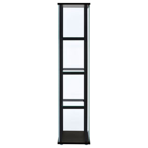 Serena - 4 Shelf Curio Cabinet - Black