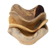 Set of three Tamarine wood wall art pieces by Uttermost in light brown, featuring natural textured wood panels for home decor.