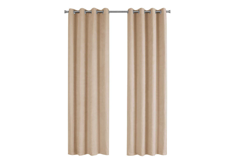 2 Pieces Set, Curtain Panel, Room Darkening, Grommet - R&R Furniture Gallery (Fountain Valley, CA)