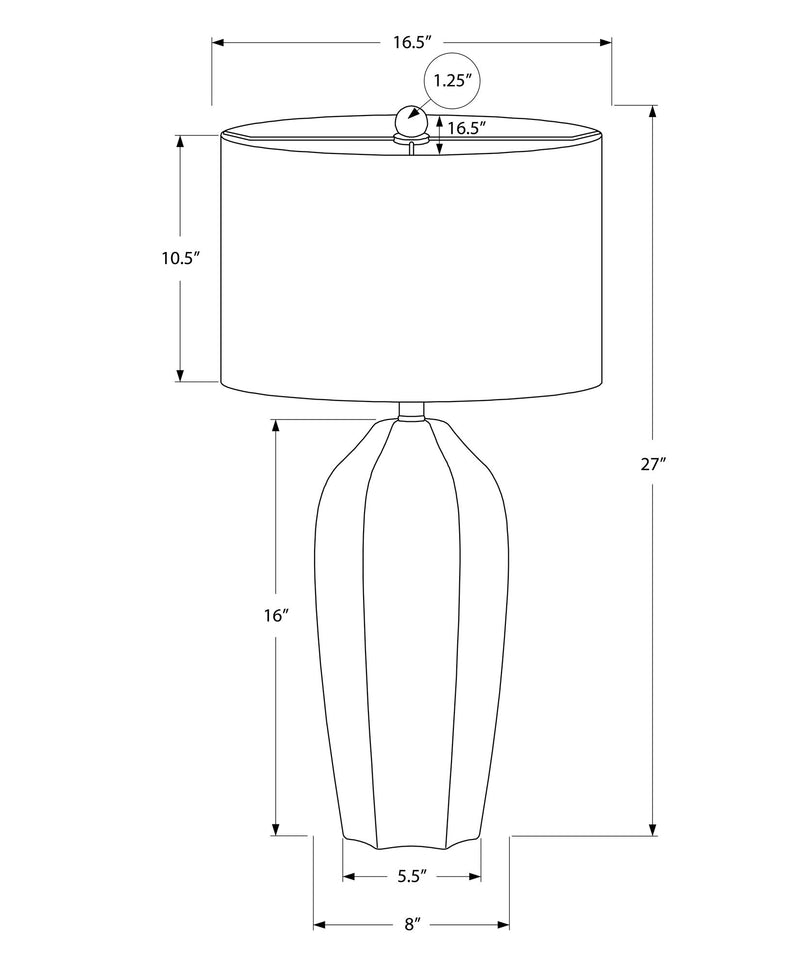 Modern Lighting, Table Lamp - Cream - R&R Furniture Gallery (Fountain Valley, CA)