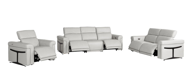 1126 - 6-Piece Modular Power Reclining Sofa, Loveseat & Chair Set In With 5 Power Recliners & Power Headrests