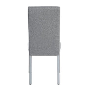 Lanton - Side Chair (Set of 2) - Gray Linen & Antique White - R&R Furniture Gallery (Fountain Valley, CA)