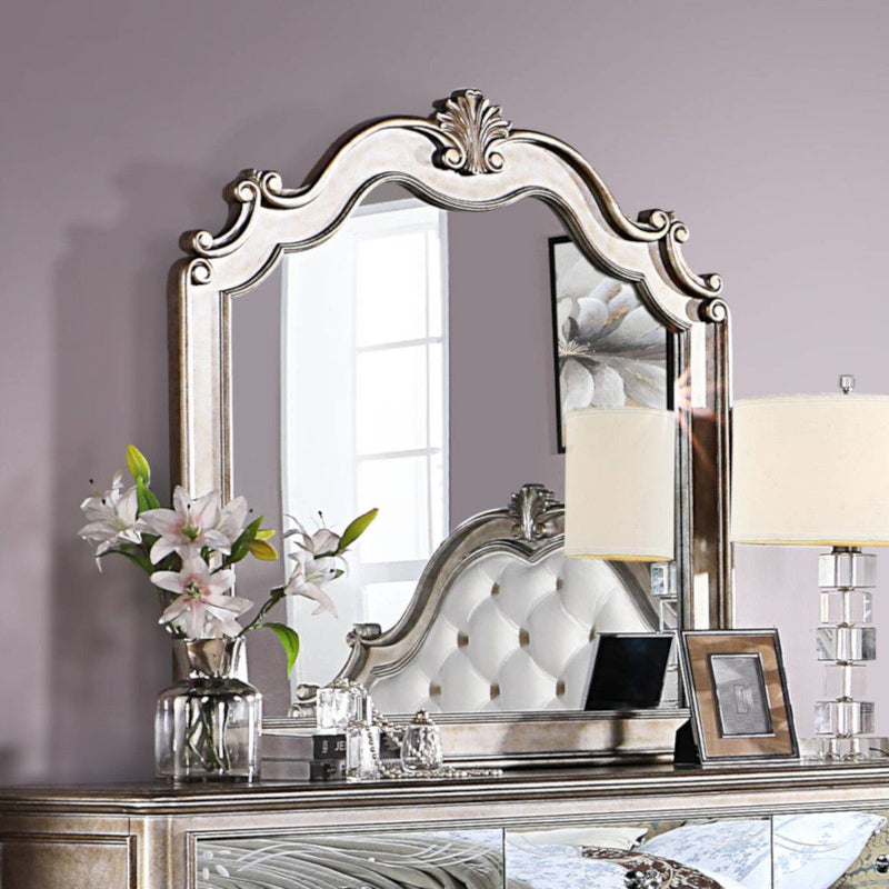 Esteban - Mirror - Antique Champagne - R&R Furniture Gallery (Fountain Valley, CA)