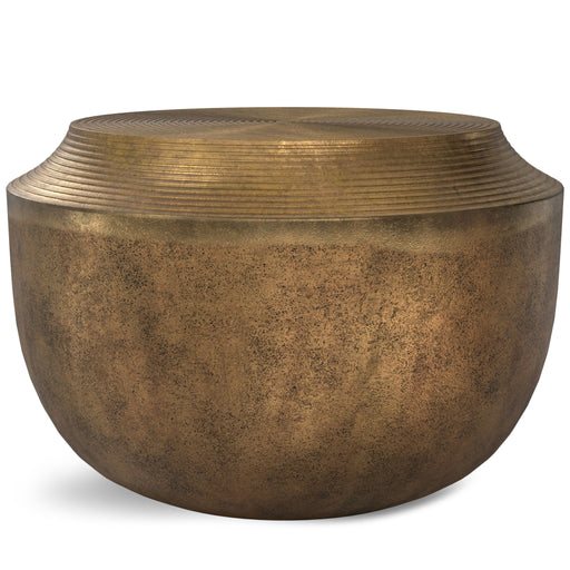 Timmons - Cast Aluminum Coffee Table - Brown - R&R Furniture Gallery (Fountain Valley, CA)