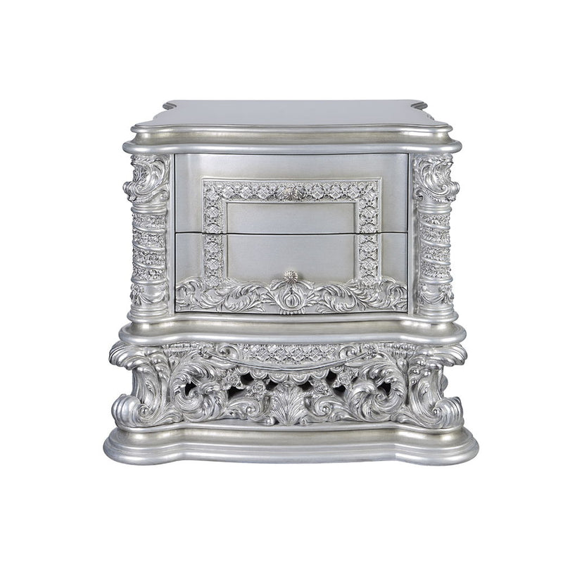 Valkyrie - Nightstand - Antique Platinum - R&R Furniture Gallery (Fountain Valley, CA)