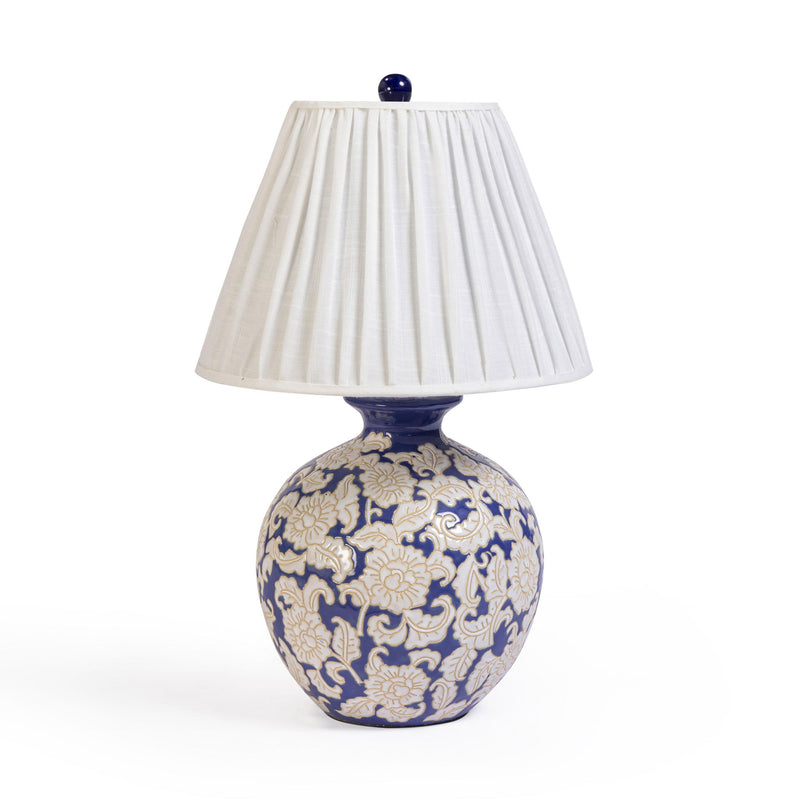 Diana - Table Lamp - Blue & White - R&R Furniture Gallery (Fountain Valley, CA)