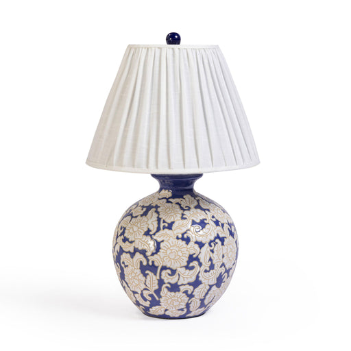 Diana - Table Lamp - Blue & White - R&R Furniture Gallery (Fountain Valley, CA)