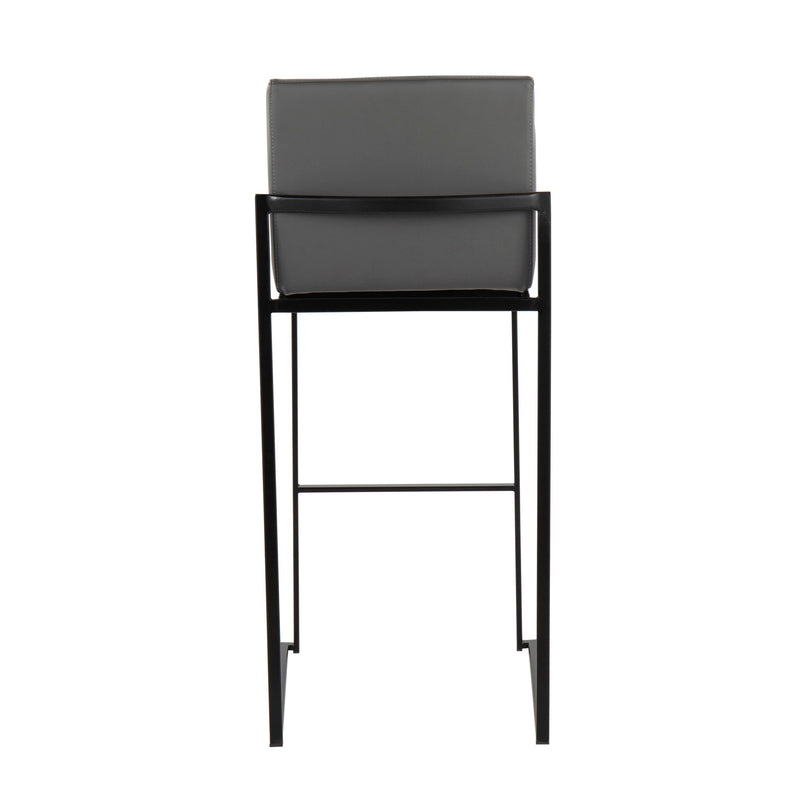 Lumi Source Fuji contemporary high back barstool with elegant design, featuring a sleek modern look and sturdy construction.
