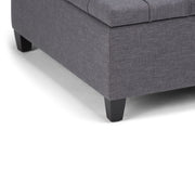 Harrison - Upholstered Coffee Table Storage Ottoman - R&R Furniture Gallery (Fountain Valley, CA)