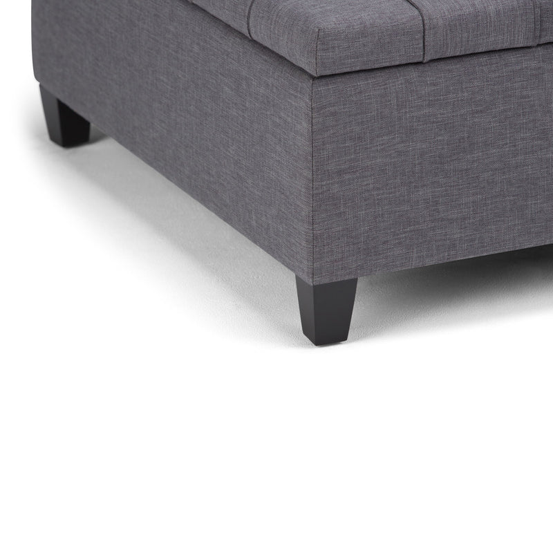 Harrison - Upholstered Coffee Table Storage Ottoman - R&R Furniture Gallery (Fountain Valley, CA)