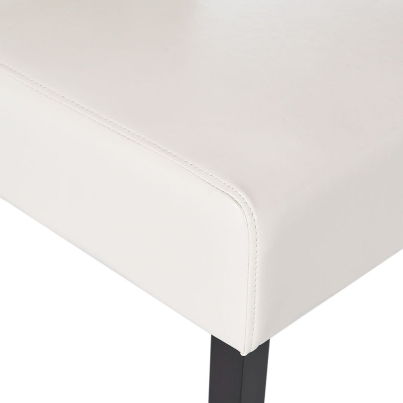 Carter - 5 Tuft Dining Chair With Button Tufted Backrest And Espresso Legs - Ivory - R&R Furniture Gallery (Fountain Valley, CA)