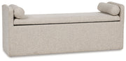 Galliden - Large Upholstered Dining Room Bench - Beige - R&R Furniture Gallery (Fountain Valley, CA)