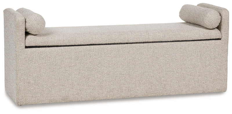 Galliden - Large Upholstered Dining Room Bench - Beige - R&R Furniture Gallery (Fountain Valley, CA)