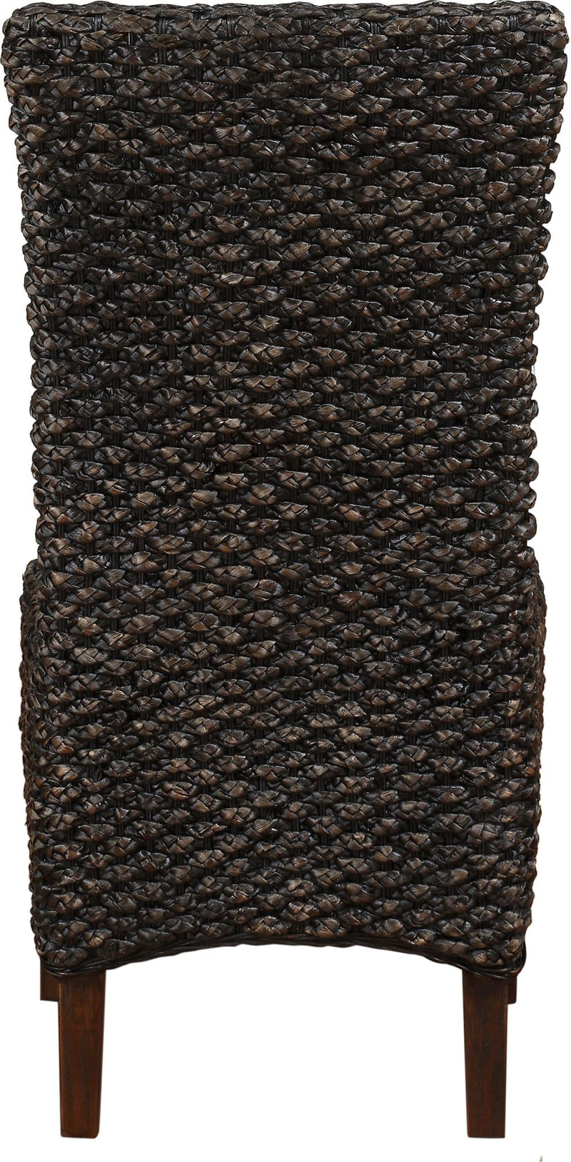 Meadow Wicker Dining Chair in Brick Brown