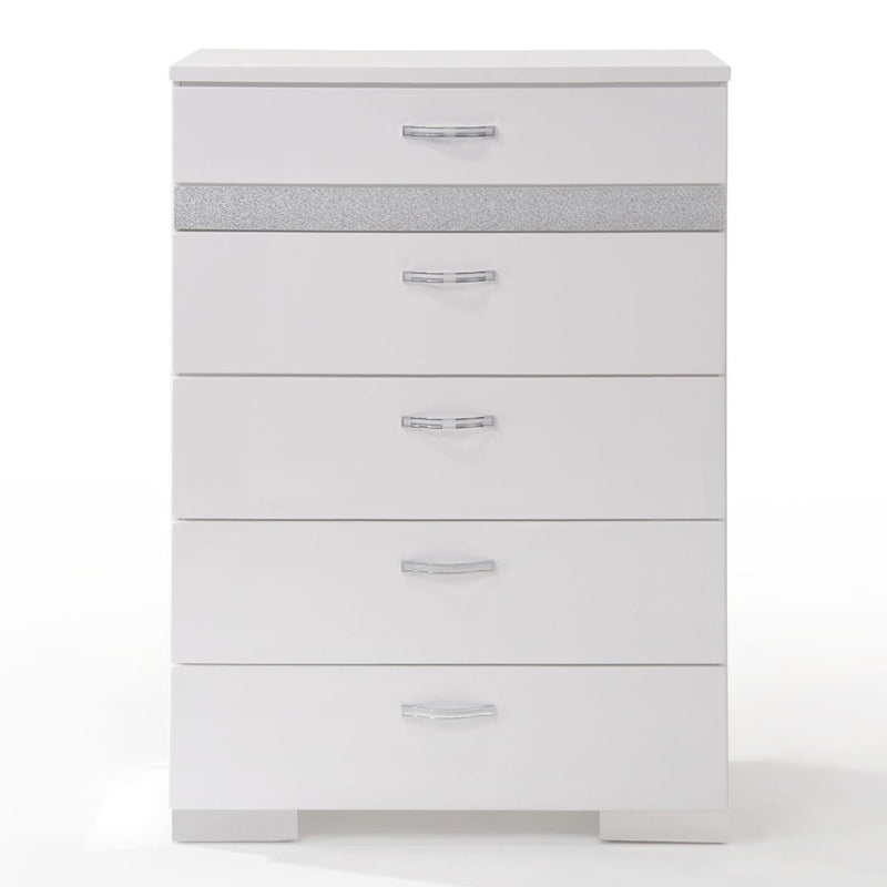Naima II - Chest - White High Gloss - R&R Furniture Gallery (Fountain Valley, CA)