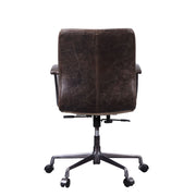 Zooey - Office Chair - Distress Chocolate Top Grain Leather - R&R Furniture Gallery (Fountain Valley, CA)