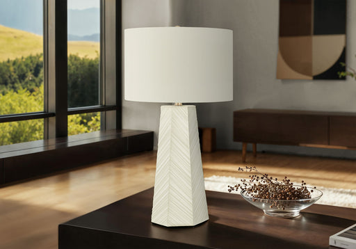 Lighting, Table Lamp, Ceramic, Contemporary - White - R&R Furniture Gallery (Fountain Valley, CA)