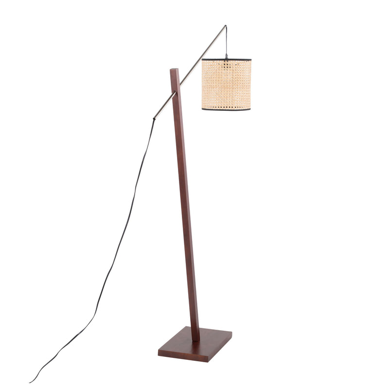 Lumi Source Arturo contemporary floor lamp with sleek metal stand and adjustable arm, modern lighting for living room or office.